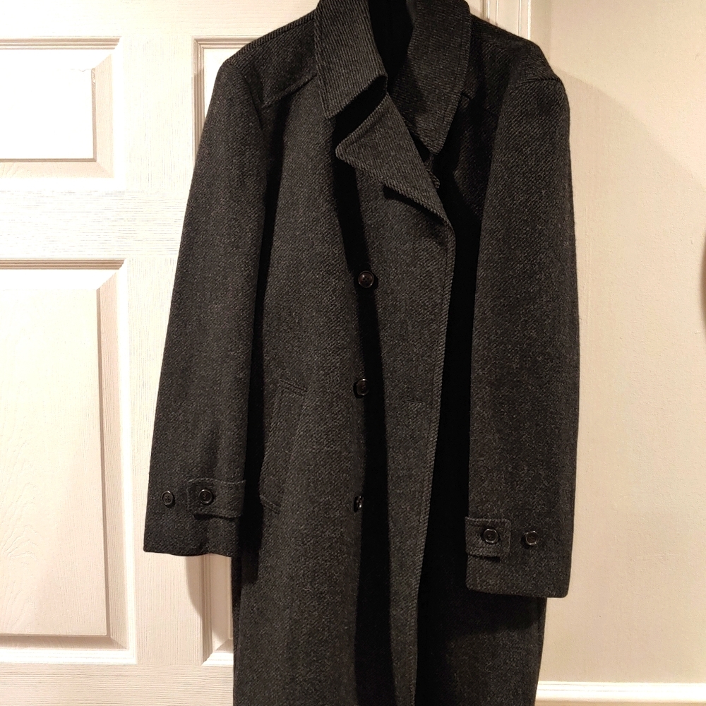 Wool trench coat